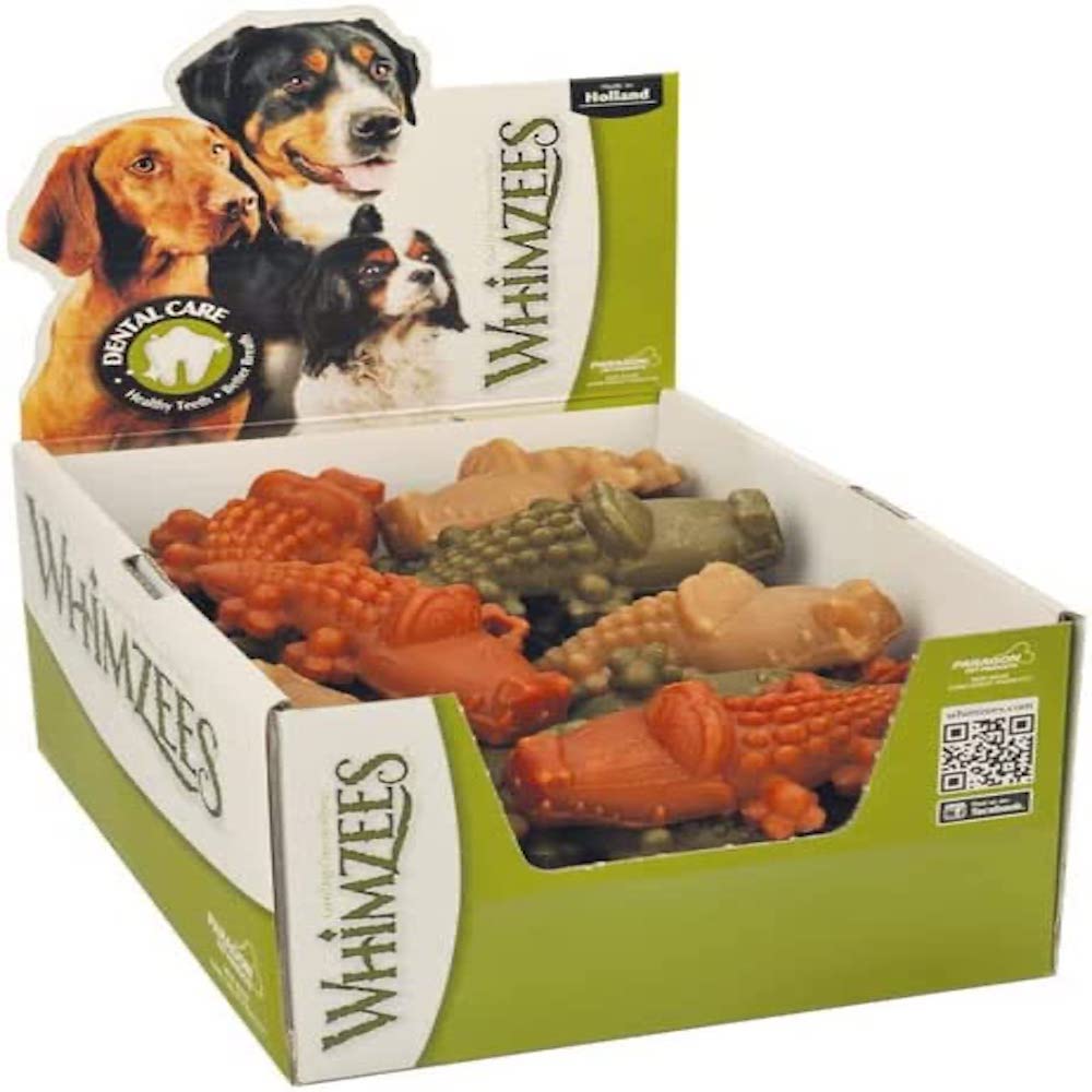 WHIMZEES 22506/2927 Hunde Leckereien, Alligator, gross, 30-Piece - Medium, Medium