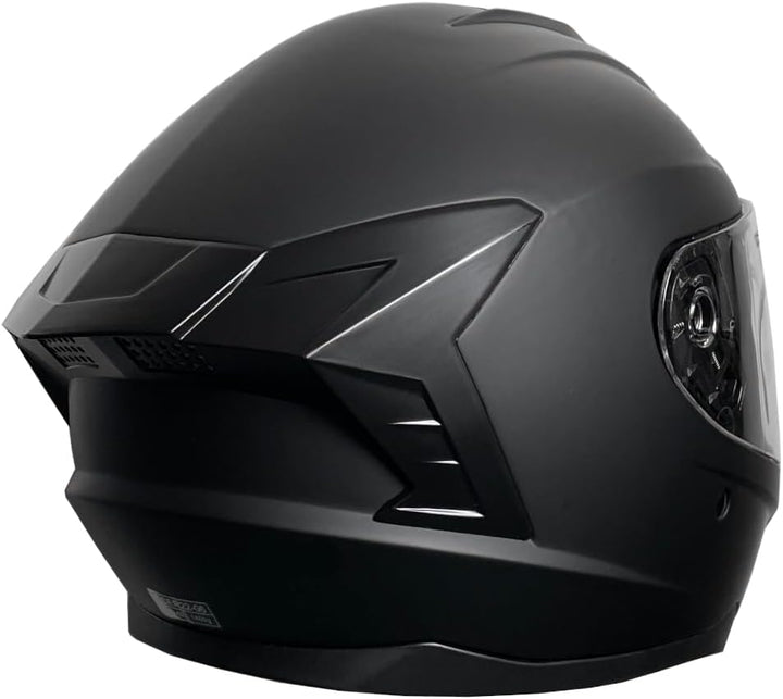 Integralhelm Helm Motorradhelm RALLOX M61 Grösse L schwarz matt, L