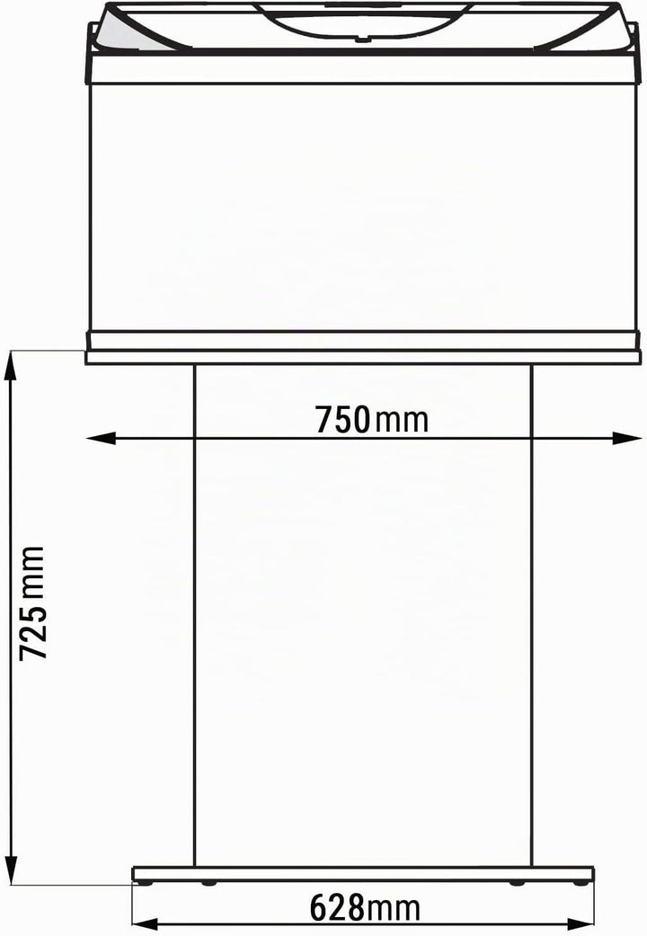 Tetra Aquarium Unterschrank - speziell für Starter Line 105 L Aquarien entwickelter Aquarium Tisch f