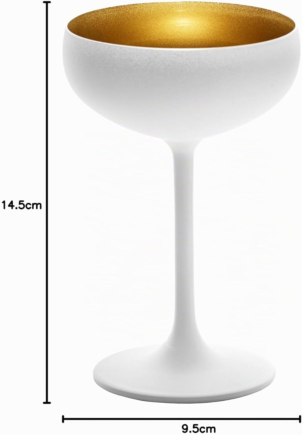 Stölzle Lausitz Elements Sektschale, Glas, Weiss, 6 Stück