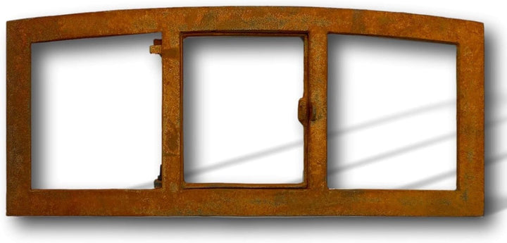 aubaho Stallfenster Eisenfenster zum Öffnen Scheunenfenster Rost Eisen 63cm Antik-Stil