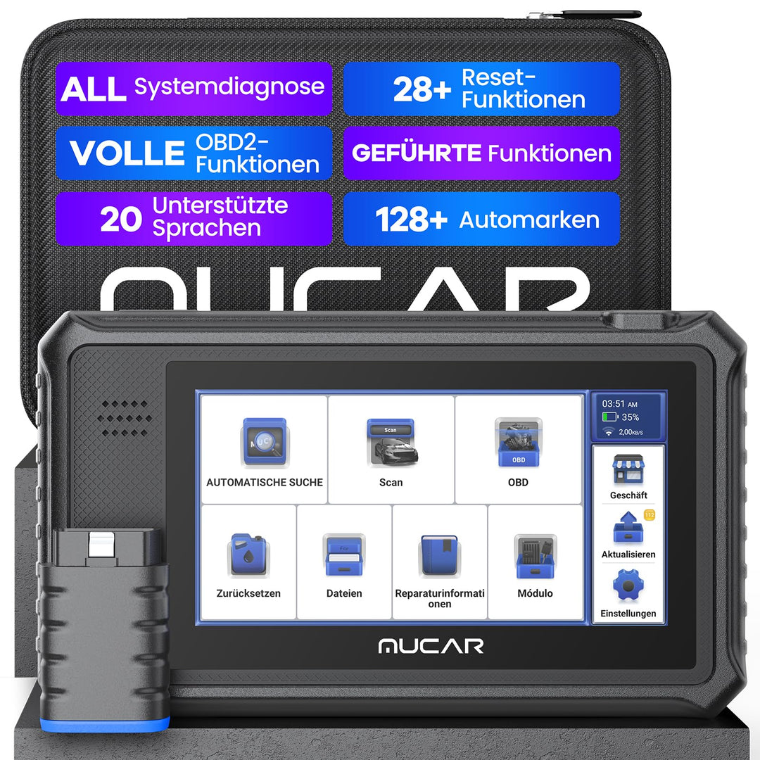 OBD2 Diagnosegerät, MUCAR VO6 Diagnosegerät Auto, Für Alle Fahrzeuge Mit & Alle Systemdiagnosen Und