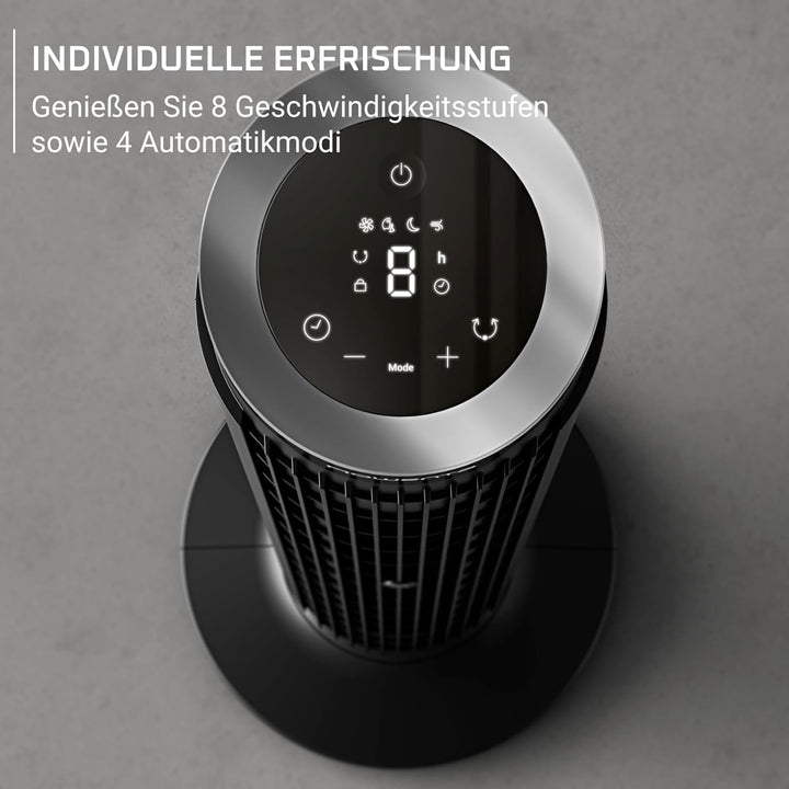 Rowenta Eole Silence Force, Tower Fan, Powerful Refreshment, Extremely Silent, Energy-Saving, Black