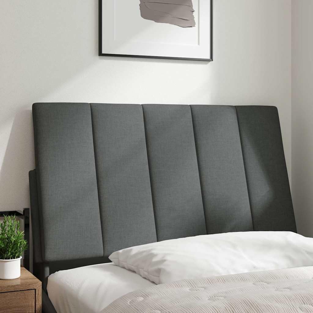vidaXL Kopfteil-Kissen Hanko Dunkelgrau 90 cm Stoff, Kopfteilkissen, Kopfkissen, Lesekissen, Kopftei