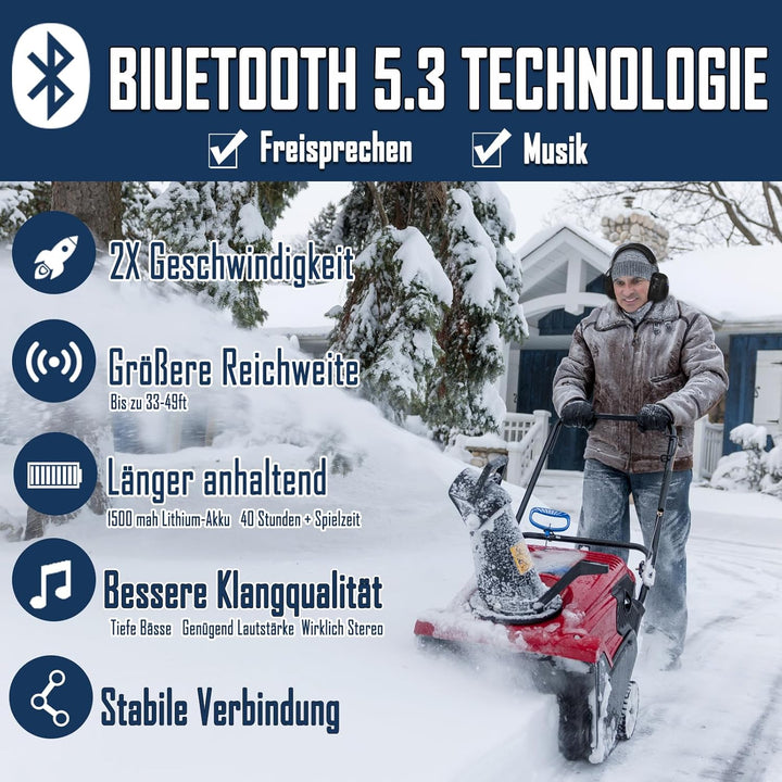 PROHEAR 037 Gehörschutz mit Bluetooth, BT 5.1-Technologie Kopfhörer mit Eingebautem Mikrofon und Lär