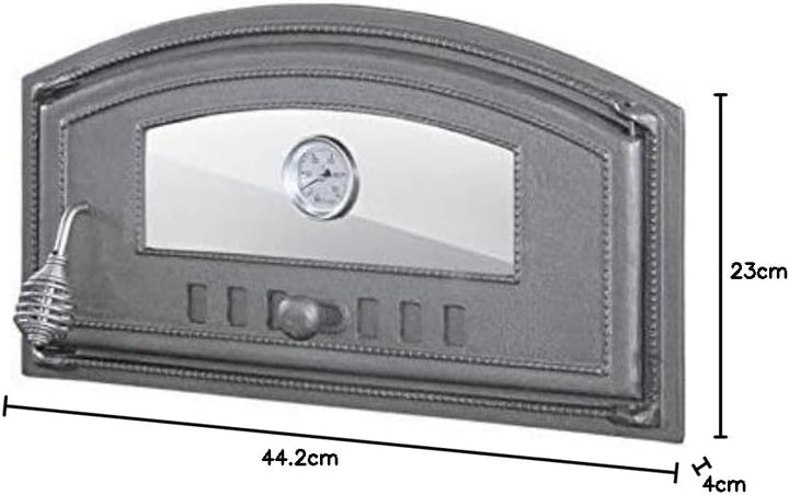 Sellon24® Backofentür aus Gusseisen Ofentür Pizzaofentür Steinofentür Brotofen H1008