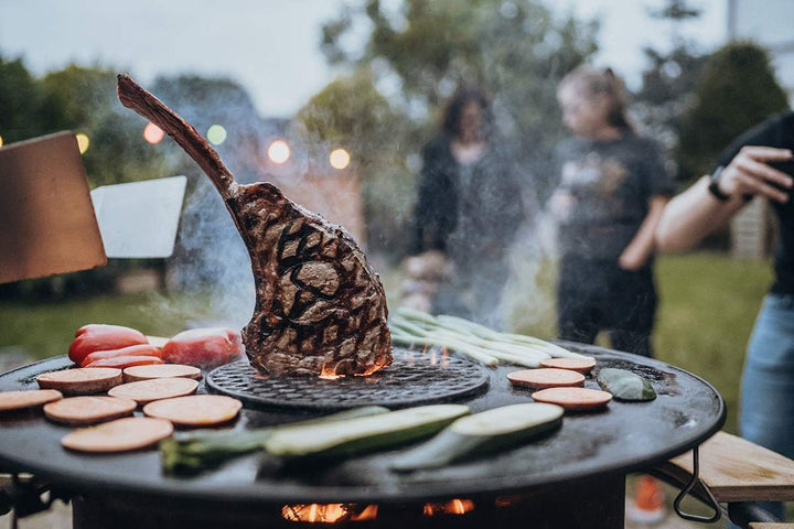 MOESTA-BBQ 19295 - Sizzle Rost aus Gusseisen –BBQ-Disk Zubehör – 30cm Durchmesser – Grillrost-Einsat