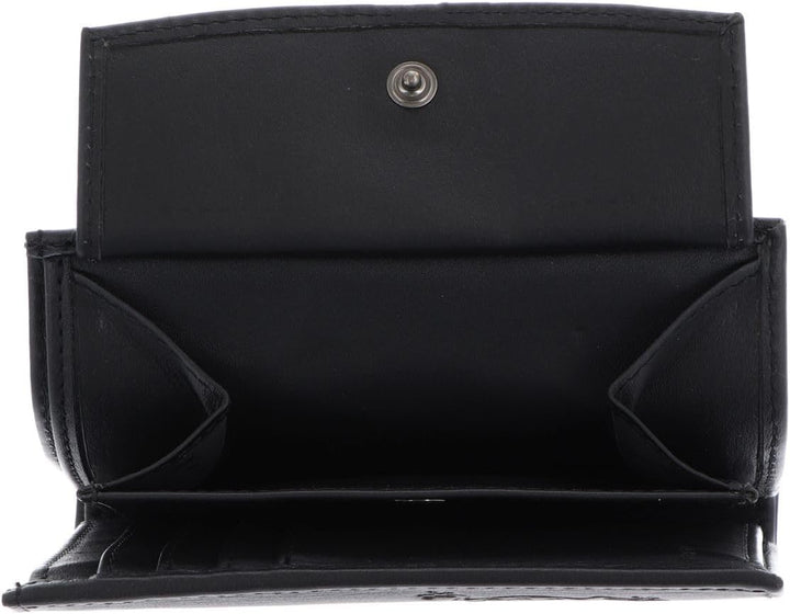 Oxmox Leather Kombibörse 12 cm black Schwarz, Schwarz