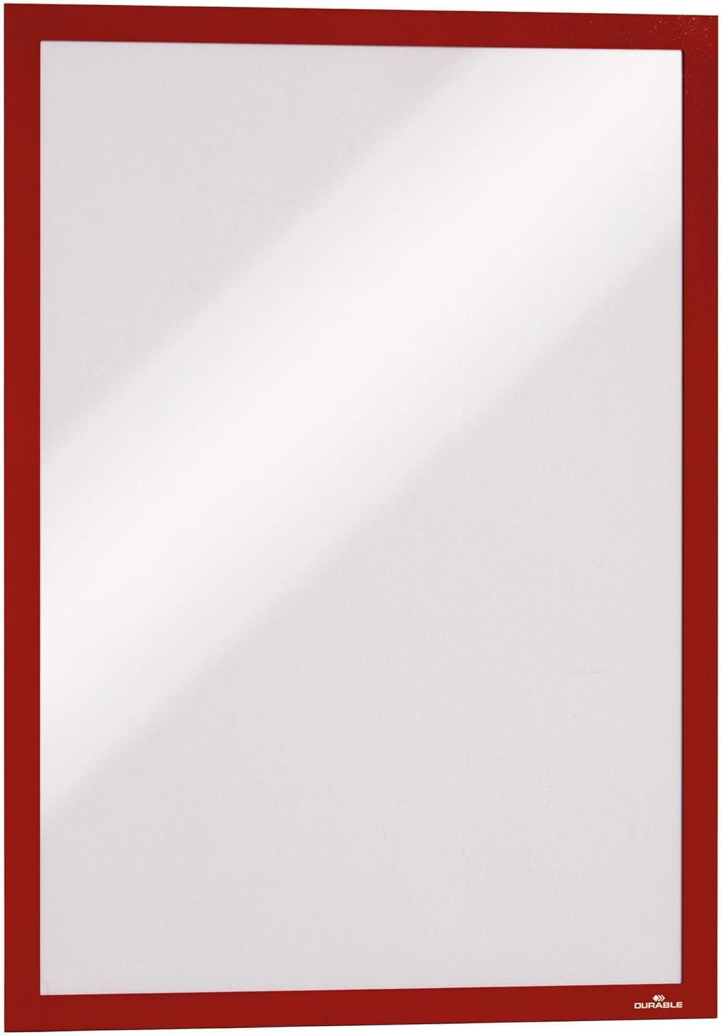 Durable Info-Rahmen Duraframe (A3, selbstklebend mit Magnetverschluss) 6 Stück, rot, 488303 A3 rot,