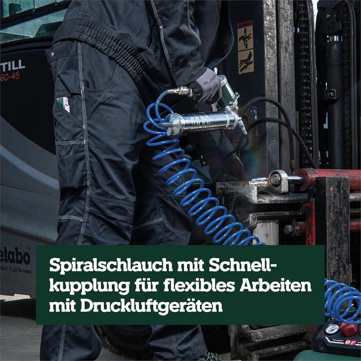Metabo Druckluft-Werkzeugset LPZ 4 Set – 601585000 – Mit mit Adapter und Ballhohlnadel