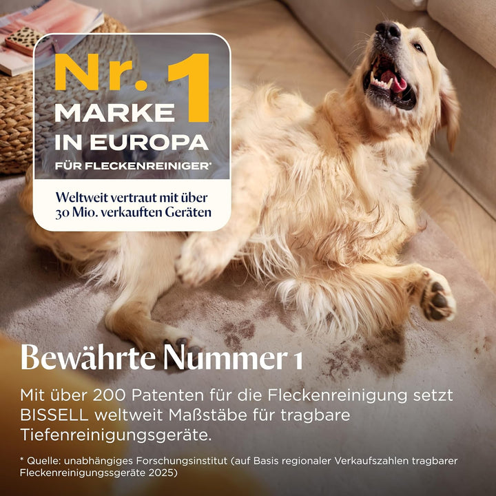 BISSELL Little Green, Polsterreiniger Gerät, Teppichreiniger für Alltägliche Flecken &amp; Verschmutzung