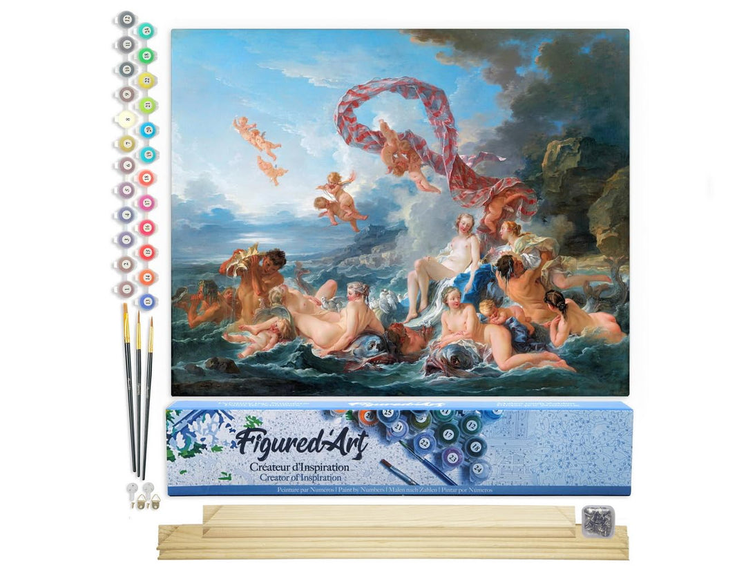 Figured'Art Malen Nach Zahlen Erwachsene Mit Rahmen Der Triumph der Venus - François Boucher - Paint
