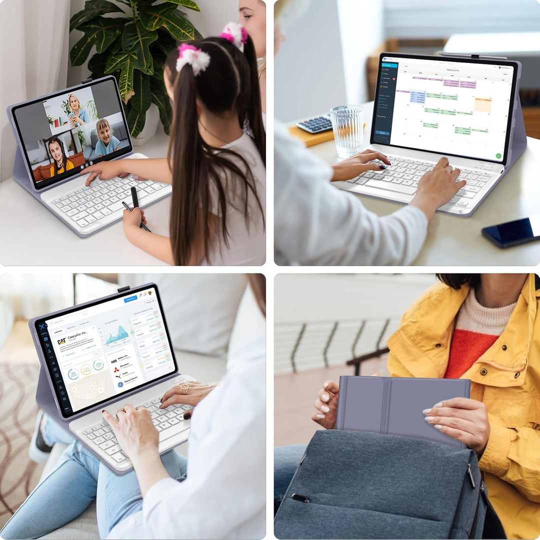 IVEOPPE Tastatur für Honor Pad X9a 11.5 Zoll, Hülle mit Bluetooth Abnehmbarer Tastatur für Honor Pad