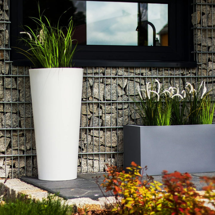 Monumo®️ Leuchtender Blumentopf Gross 80 cm x ⌀40 cm | geeignet für Haus, Büro, Garten, Patio, Hotel
