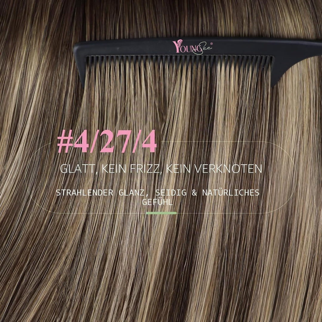 YoungSee Echthaar Extensions Tape Ombre Tape in Extensions Echthaar Kurz 30 cm Tape Haarverlangerung