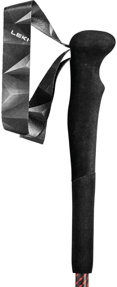 LEKI Cressida Sticks bright red-neonyellow-natural 115 cm, bright red-neonyellow-natural 115 cm