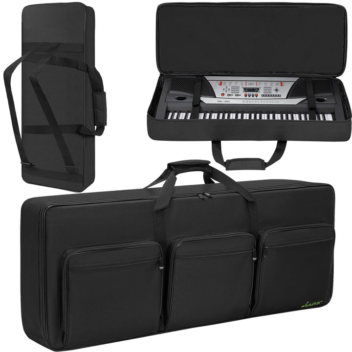 61 Key Keyboard Tasche, Robuste 600D Oxford Keyboardtasche 61 Tasten mit 10 mm Polsterung, Keyboard-
