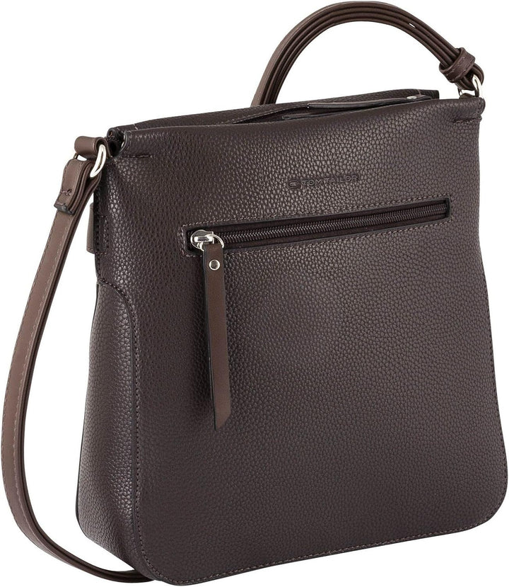 TOM TAILOR bags Lilly Damen Umhängetasche Crossbody Bag 25 x 9,5 x 27 Dark Brown, 25 x 9,5 x 27 Dark