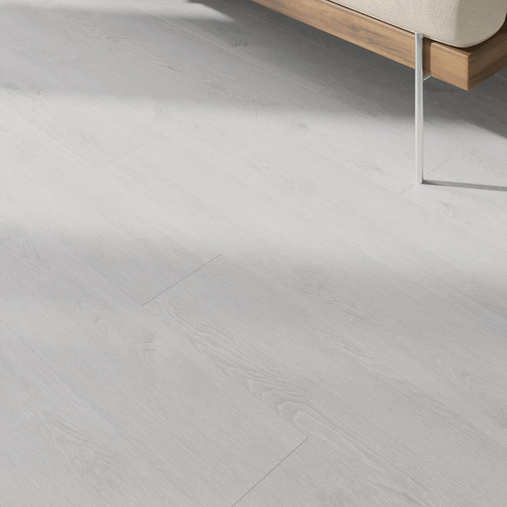 ARTENS - PVC Bodenbelag - Click Vinyl-Dielen BODIL - Vinylboden - FORTE - Holzeffekt - Weiss - L.122