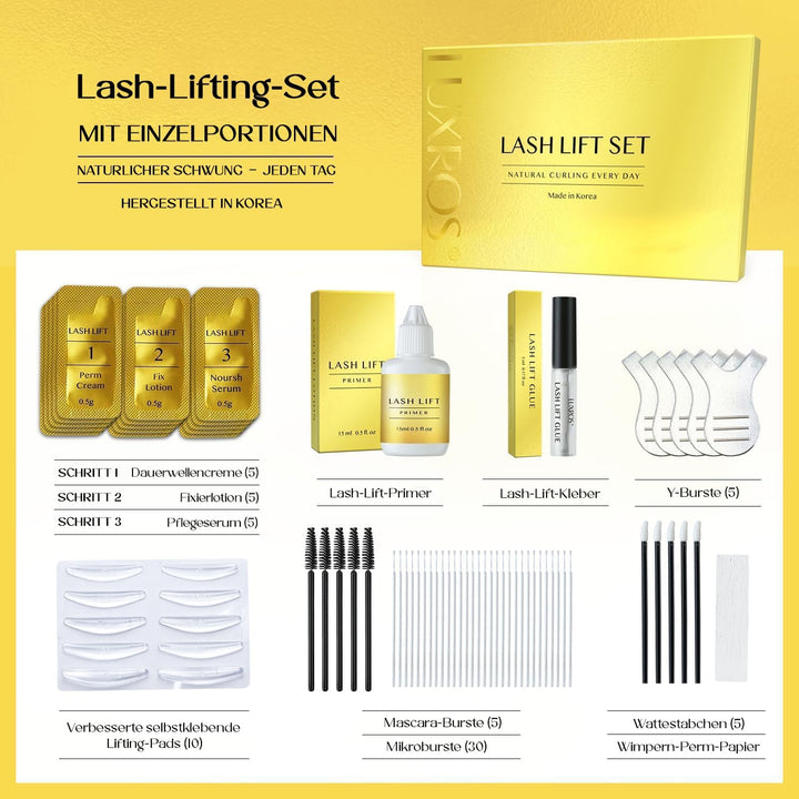 AYASAL Wimpernlifting Set: Koreanische Formel für Wimpern Lifting, Lash Lifting – Schonendes, Thio-f