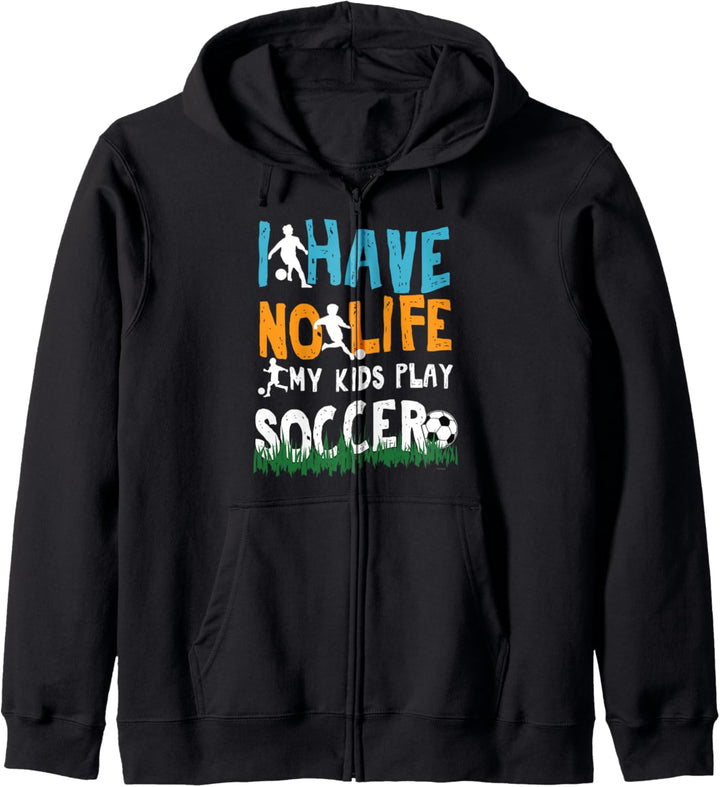 Fussball Fussball Sport Mutter Vater Leben Kinder Geschenk Kapuzenjacke