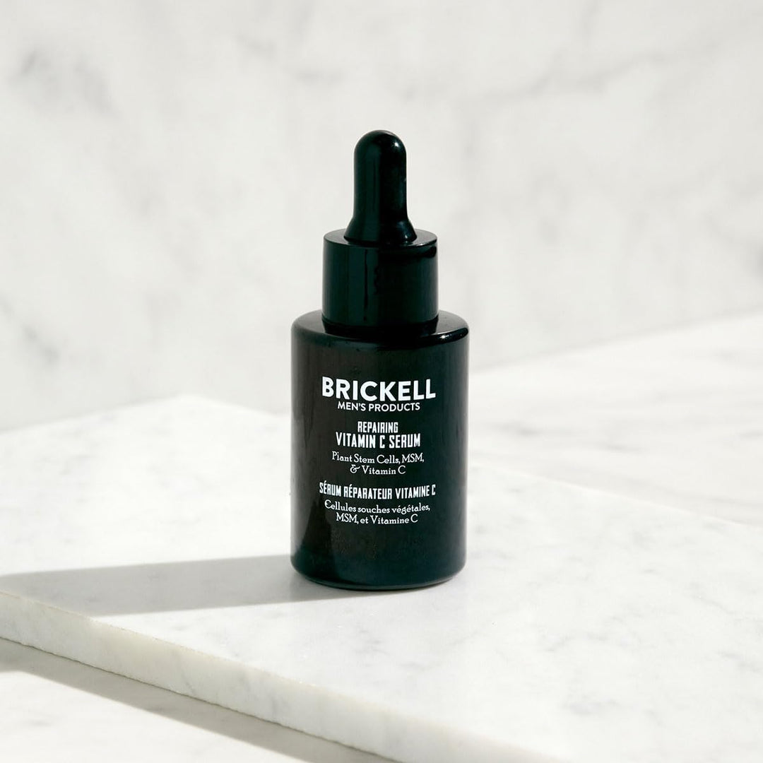 Brickell Men’s Anti-Aging Reparierendes Nachtserum für Männer mit Vitamin C – Natürlich und Organisc