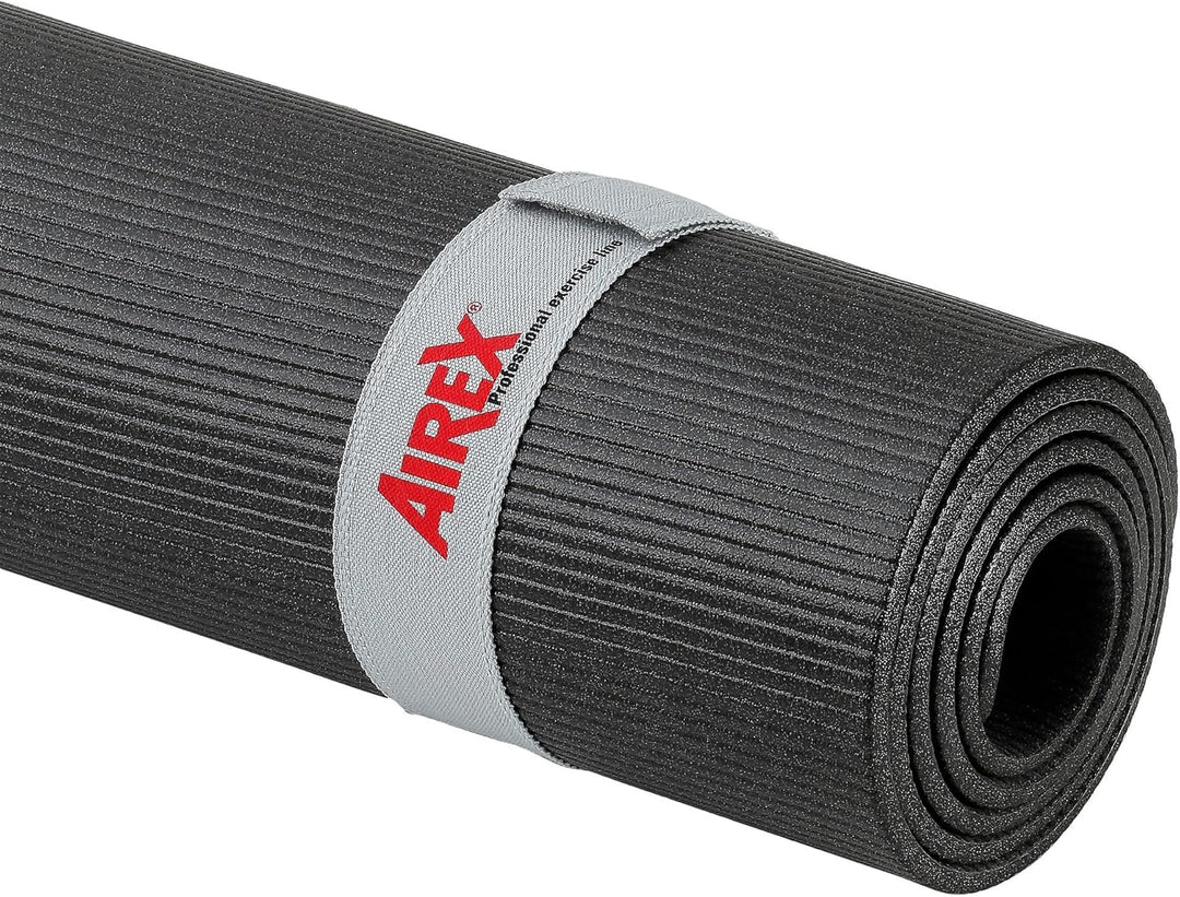 Airex Pilates 190 mit Spezialösen Schwarz, Schwarz