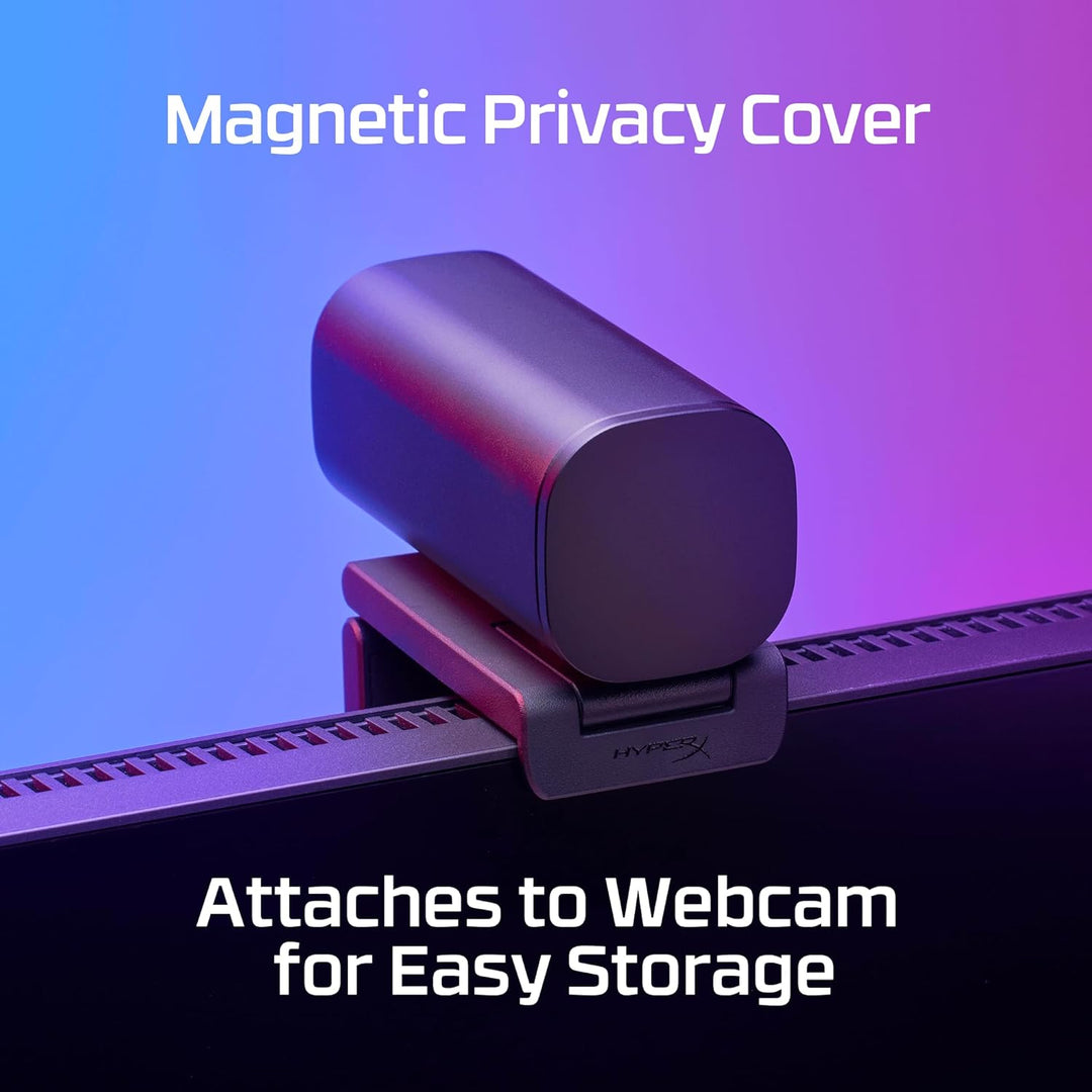 HyperX Vision S – Webcam, 4K-Videoaufzeichnung @ 30 fps, 90° Sichtfeld, reaktionsschneller Autofokus