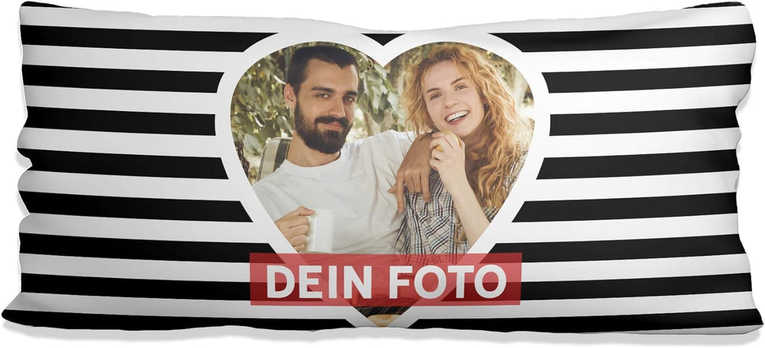 Sunnywall® Kissen selbst gestalten mit eigenem Foto – Fotokissen individuell personalisiert Foto Lay