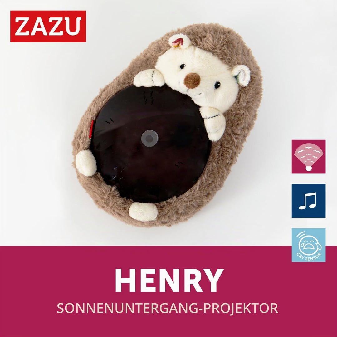 ZAZU Henry Sonnenuntergangsprojektor | Entspannende Melodien | 3-Schritt-Schlafprogramm | Schreisens