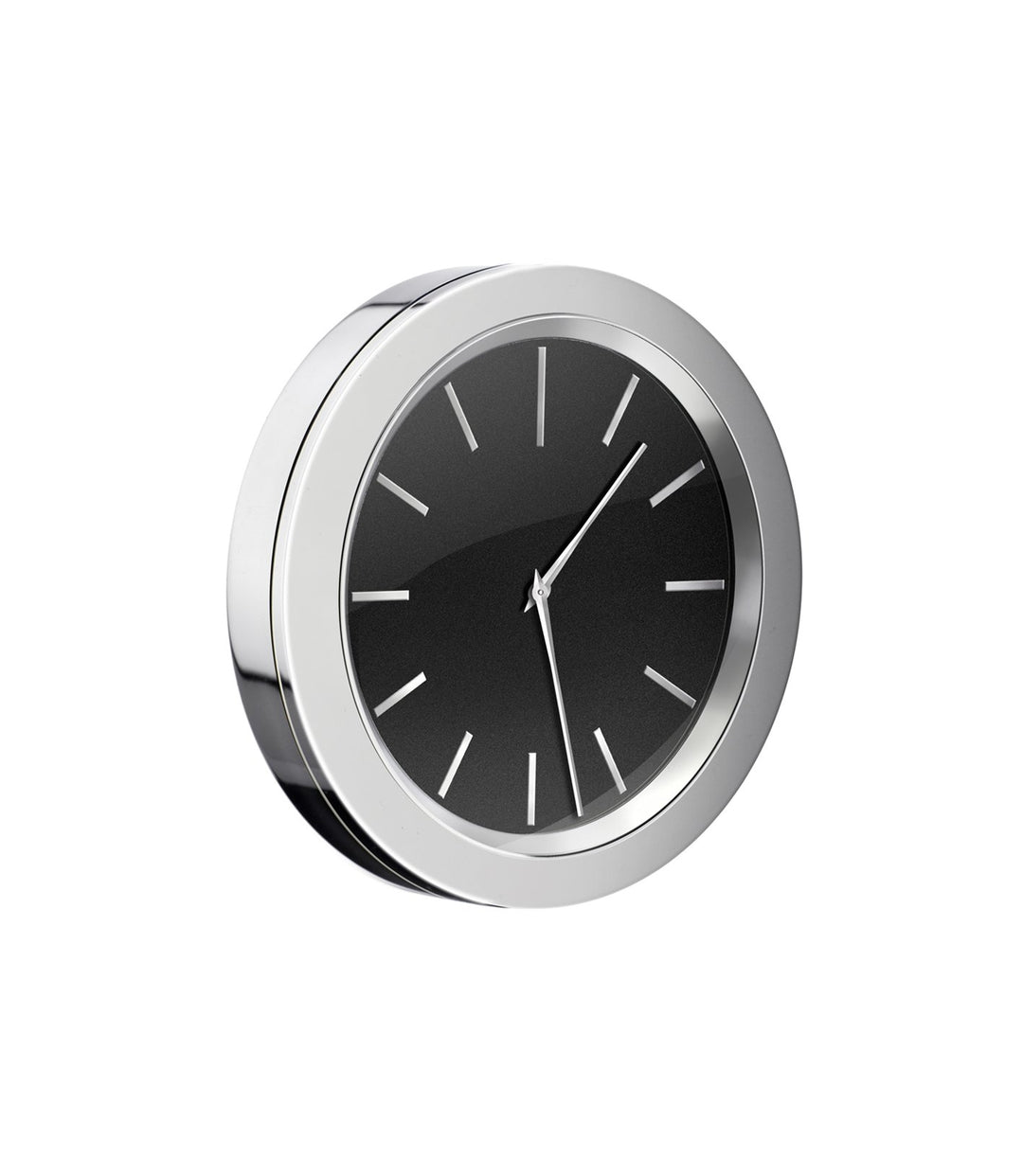 Smedbo Time Badezimmeruhr verchromt mit schwarzem Ziffernblatt Dm.: 60mm YK380