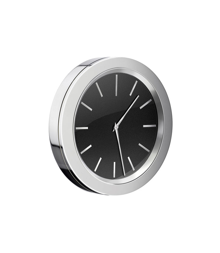 Smedbo Time Badezimmeruhr verchromt mit schwarzem Ziffernblatt Dm.: 60mm YK380