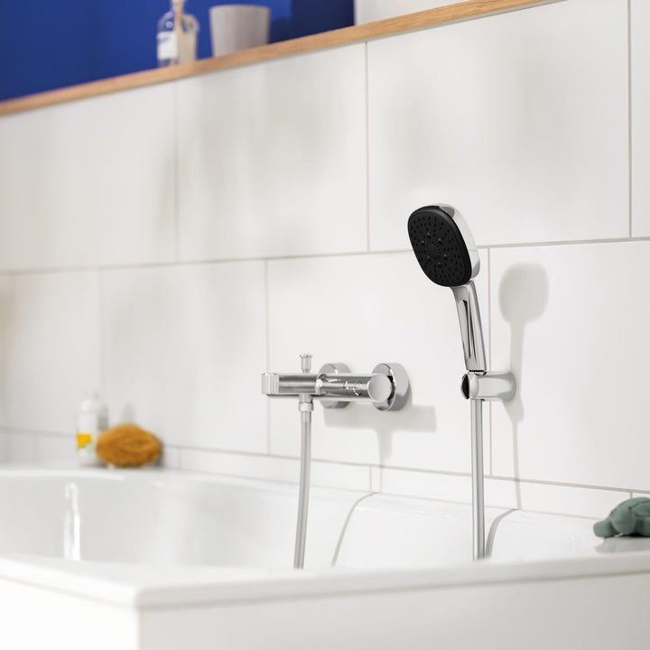 GROHE Precision Get - Thermostat-Wannenbatterie (für die Wandmontage, S-Anschlüsse, mit Schmutzfangs