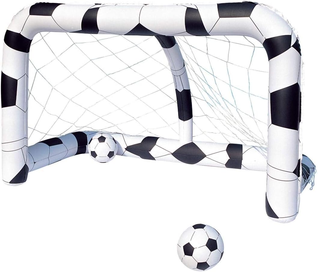 Bestway Waterpolo Frame Aufblasbares Spiel Schwarz, Schwarz