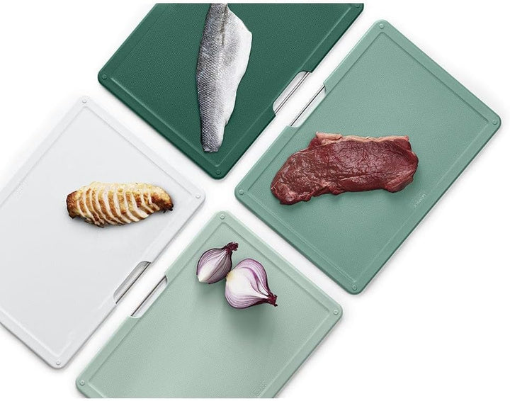 Joseph Joseph Folio - set de planches à découper avec étui de rangement, vert sauge, Gross Folio Grü