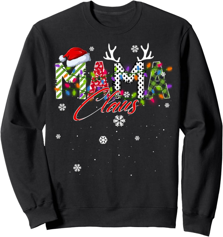 Mama Claus Family Matching Group Hässlicher Weihnachtspullover Sweatshirt