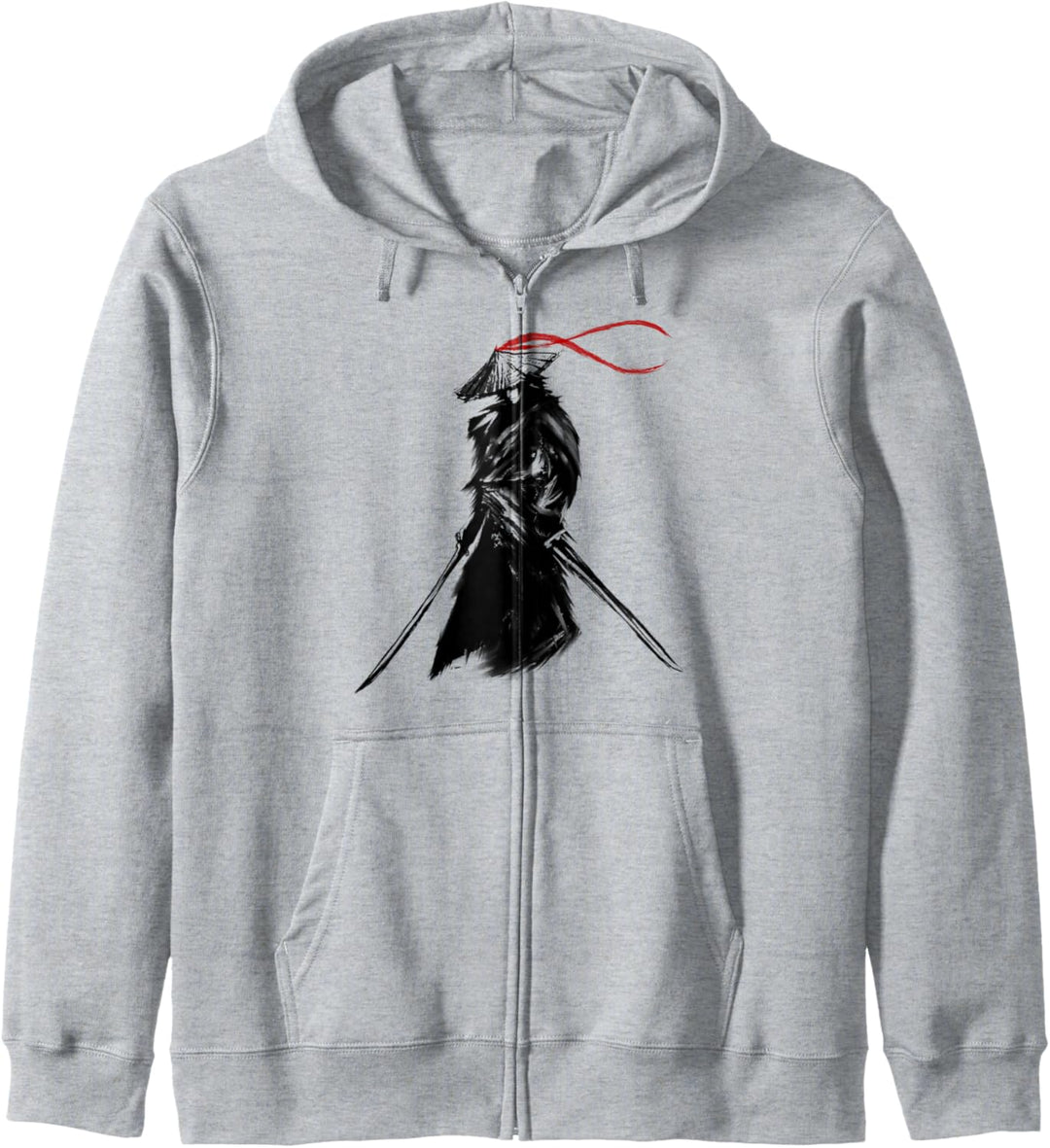 Japanischer Samurai Krieger Retro Japan Illustration Kunst Kapuzenjacke