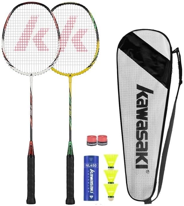 Kawasaki Badminton schläger Federball Set Badminton Racket badmintonschläger Profi mit 3 Badminton b
