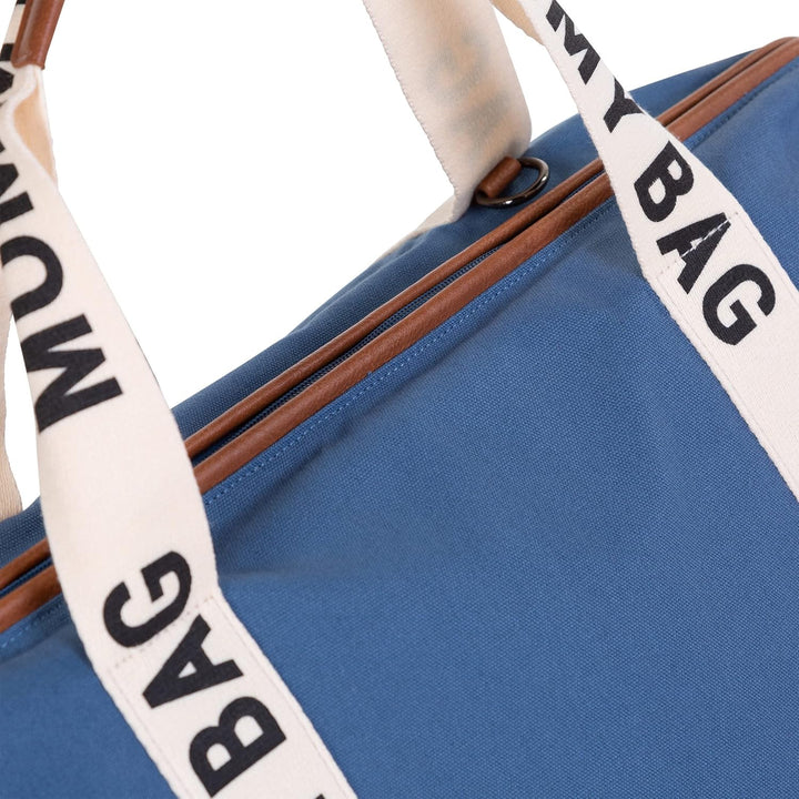 CHILDHOME, Mommy Bag, Wickeltasche, Mutterschaft, Reisetasche Indigoblau Mommy Bag Signature, Indigo
