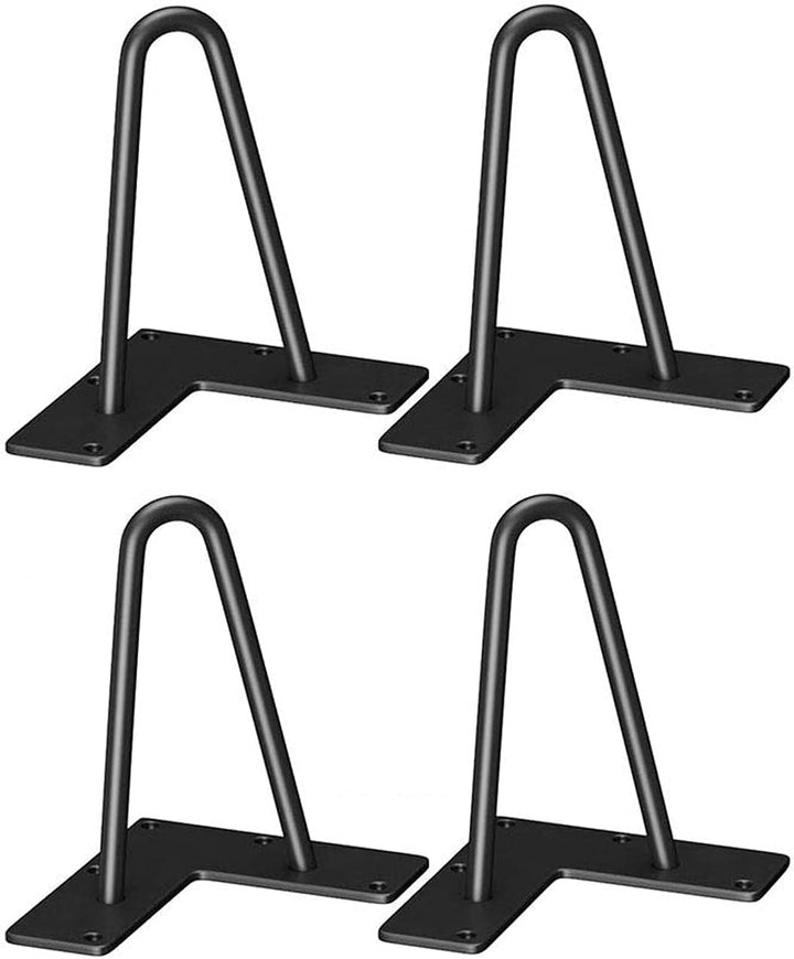 WINSOON 4er Set Haarnadel Tischbeine 10cm Metall Hairpin Legs DIY Tischbeine Möbelfüsse Tischkufen a