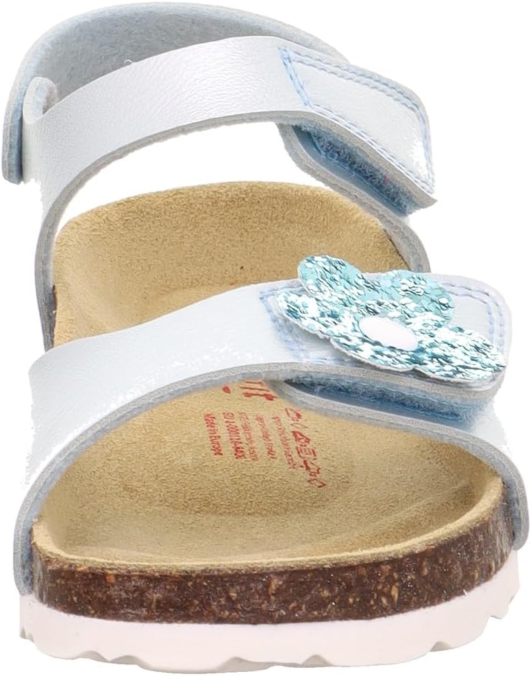 Superfit Mädchen Fussbettpantoffel Sandale 24 EU Hellblau 8400, 24 EU Hellblau 8400