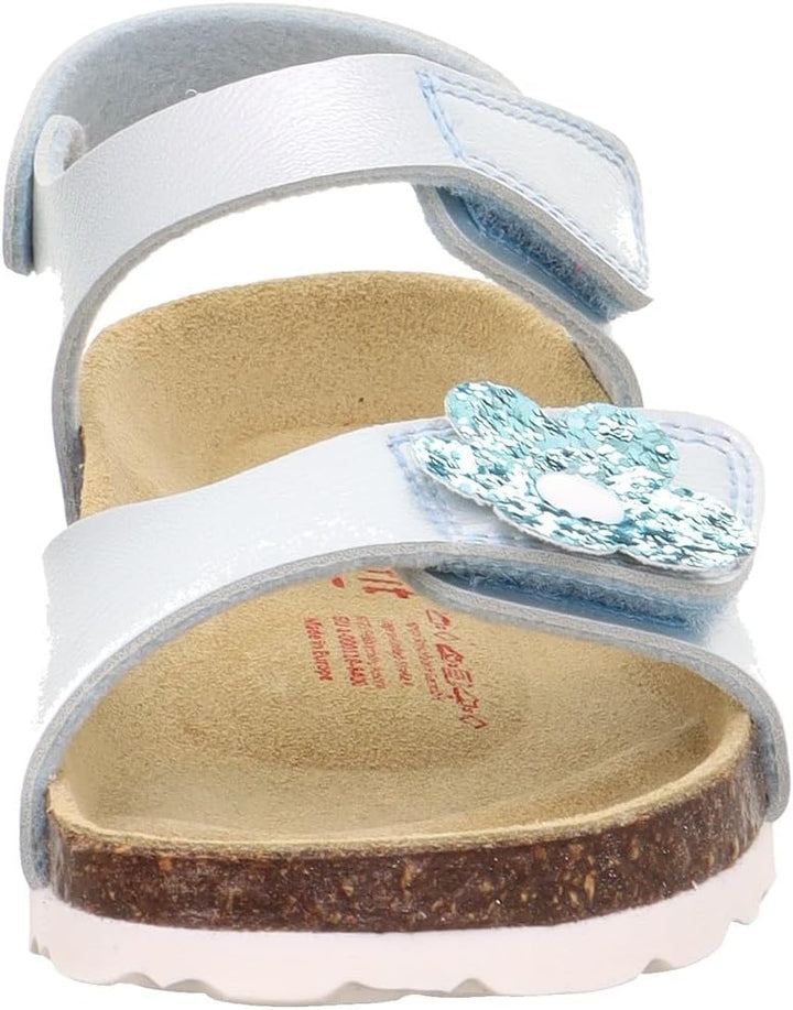 Superfit Mädchen Fussbettpantoffel Sandale 24 EU Hellblau 8400, 24 EU Hellblau 8400