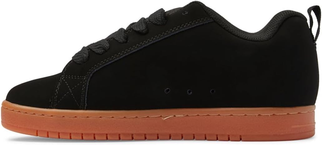 DC Herren Court Graffik Casual Low Top Skateschuh Sneaker Skate-Schuh, 44 EU Schwarz Dunkelschokolad