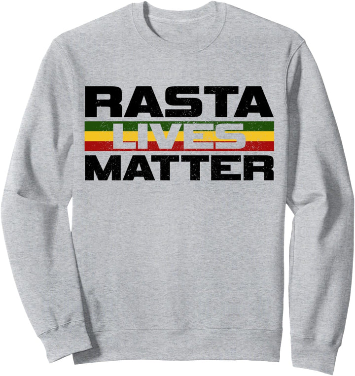 Rasta Lives Matter Reggae Musik Rastafari Jamaika Geschenk Sweatshirt