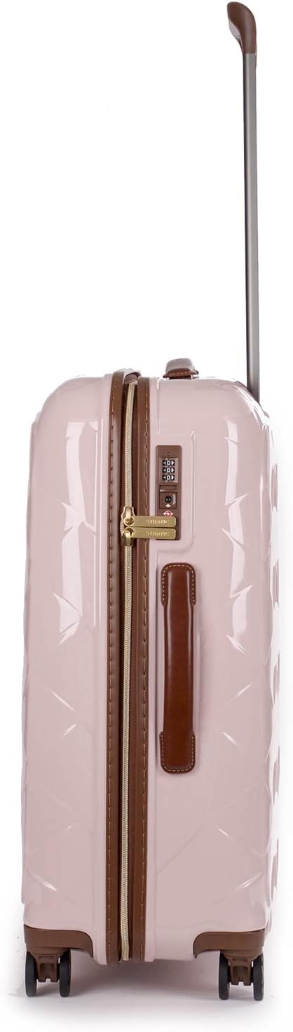 Stratic Leather & More 4-Rollen Trolley 65 cm Rose 60 cm, Rose 60 cm