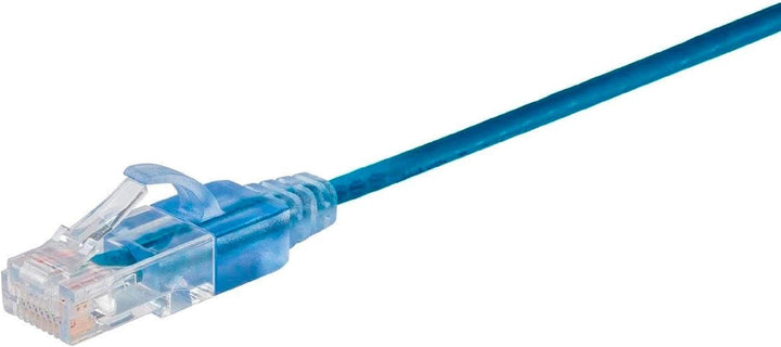 Monoprice Cat6A Ethernet-Netzwerk-Patchkabel, 15 m, Blau, 10 Stück, 10 G – SlimRun Serie 10 Stück 50