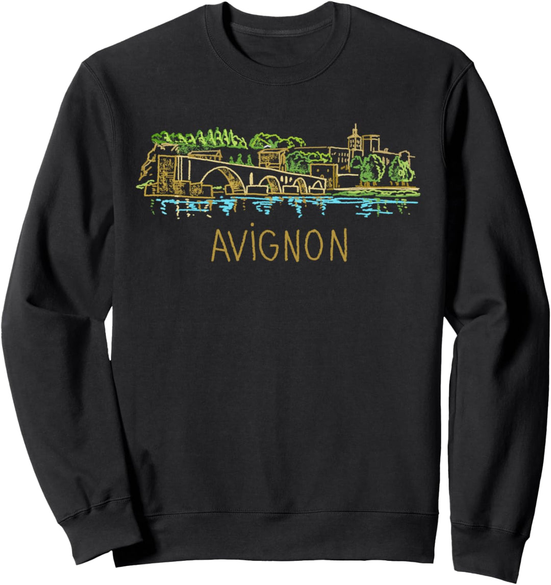 Avignon Frankreich Kunstgeschenk Männer Frauen Sweatshirt