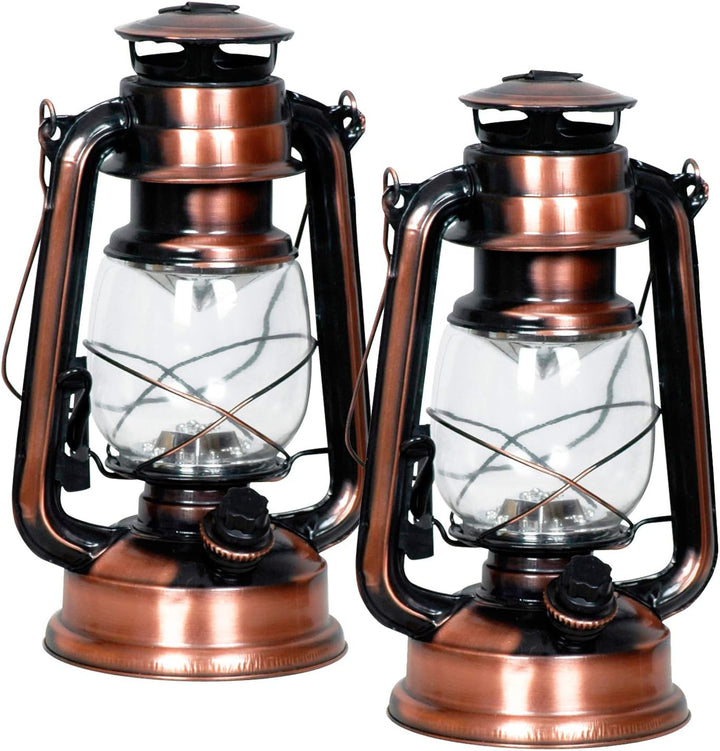 Eaxus® 2er Set LED Laterne im Design einer Öllampe - Dimmbar ☀️ Schöne Wohnzimmer-Deko & Gartendeko,
