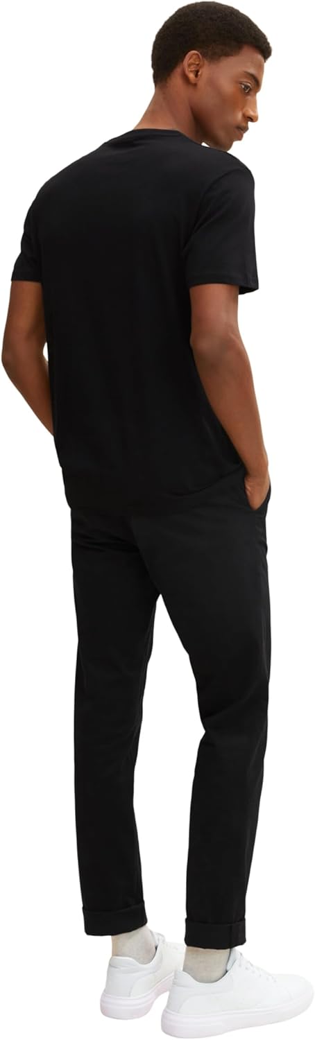 Tom Tailor Herren Doppelpack Crewneck T-Shirt M 29999 - Black, M 29999 - Black