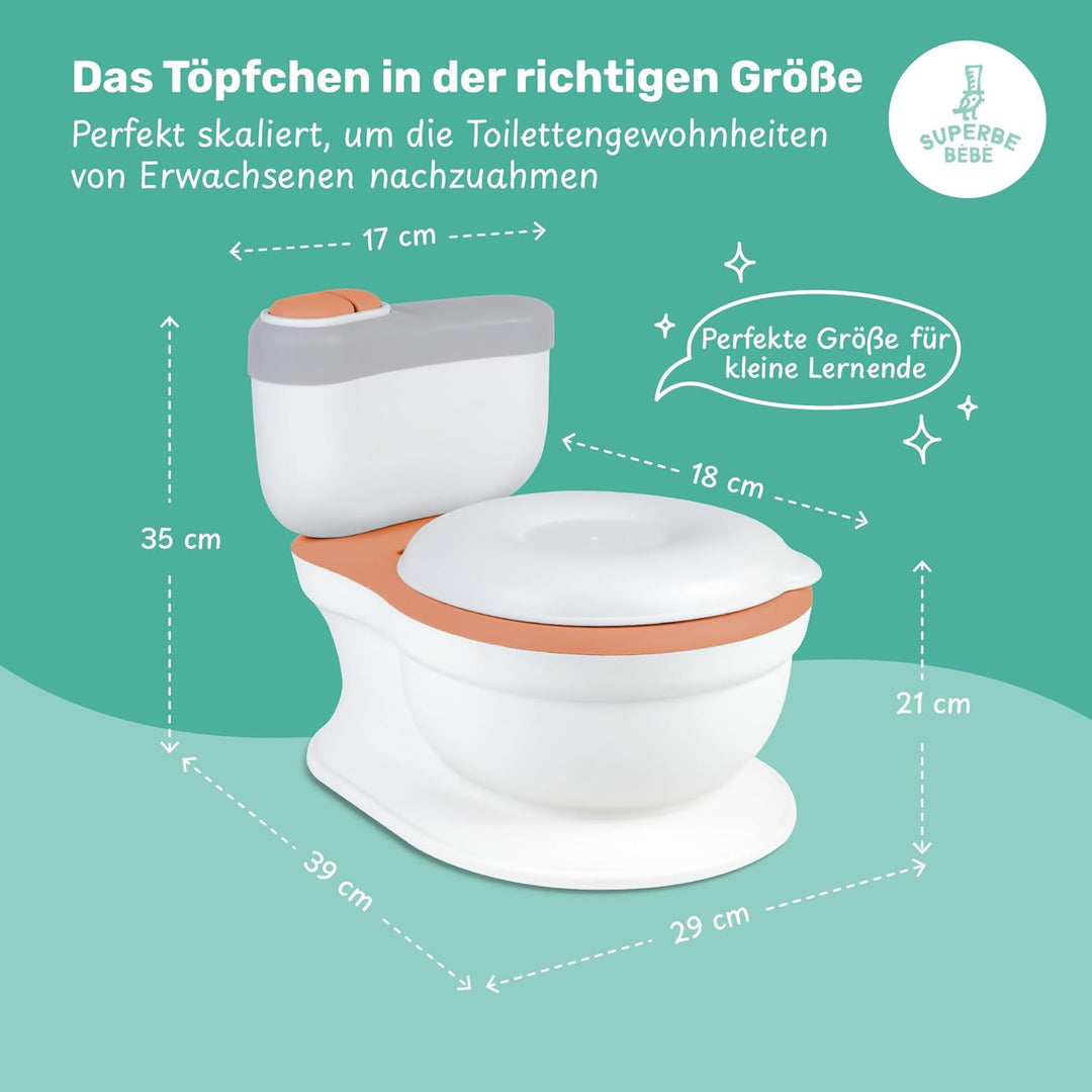 Baby-töpfchen Mit Geräusch Für Töpfchentraining - Baby- Und Kindertoilette - Bequem, Rutschfest Mit